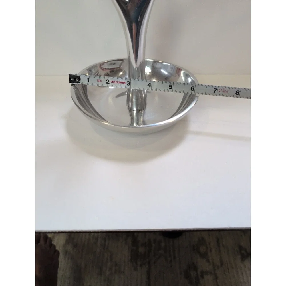 Nambe Jewelry Display Tree Signed‎ By Wei Young 12 Inch.